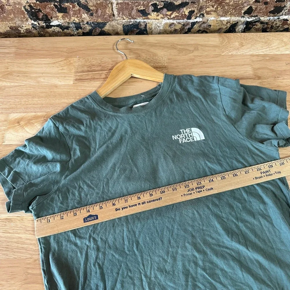 The North Face Top T-shirt Women's Medium Short Sleeve Green Camo logo - Picture 5 of 11